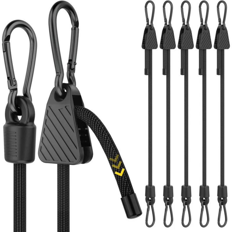 Resistance Band Heavy - 1-6PCS Adjustable Bungee Cord with Hooks