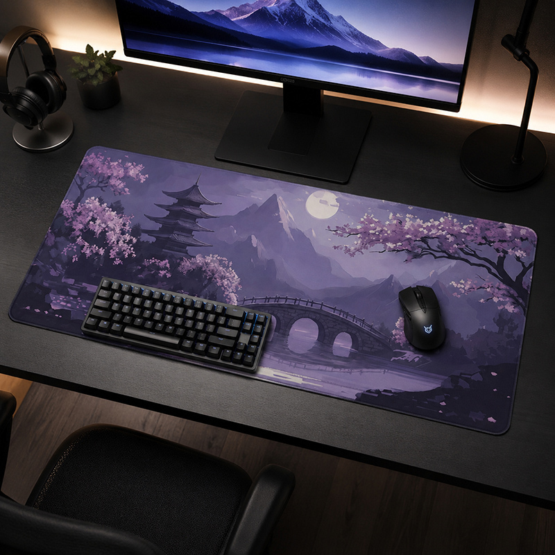 Home Gym Xxl - Mouse Pad Gamer Purple Moonlit XL