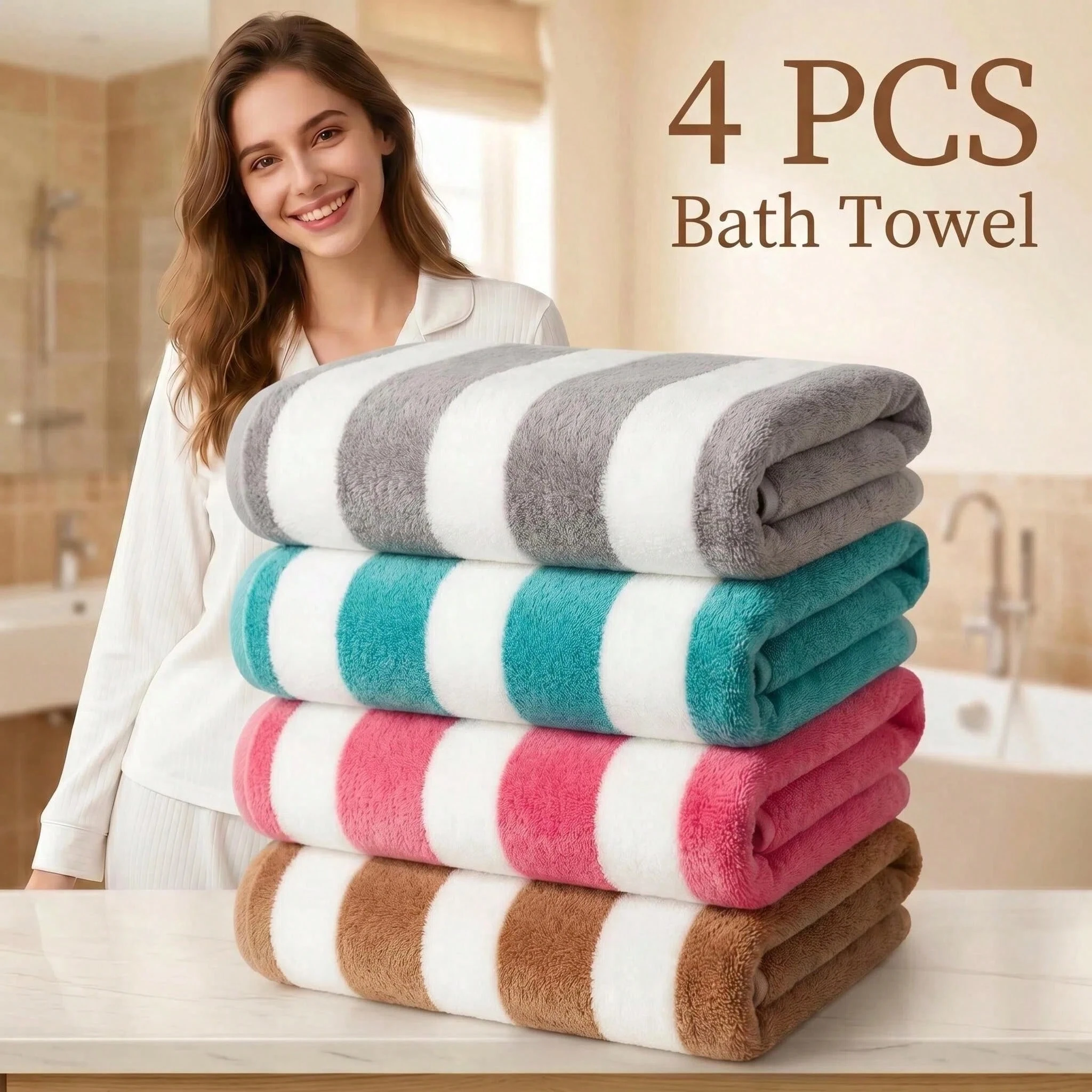 Home Gym One Machine - Ultra-Soft Large Beach Towel Hotel Spa