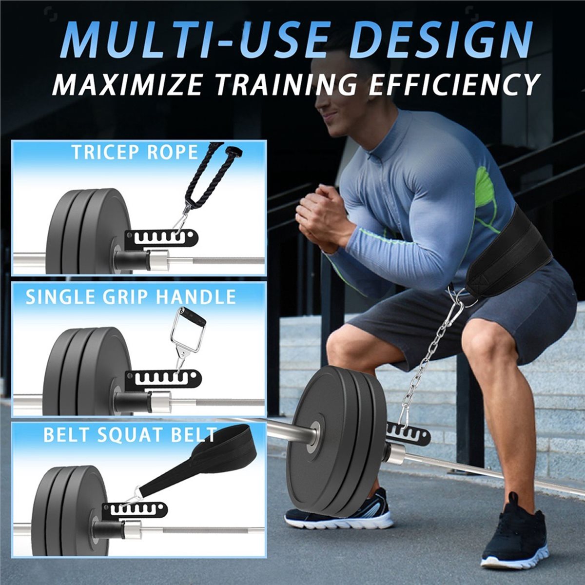 Home Gym One Machine - 【COUNTDOWN DEAL】 Belt Squat Bar Machine