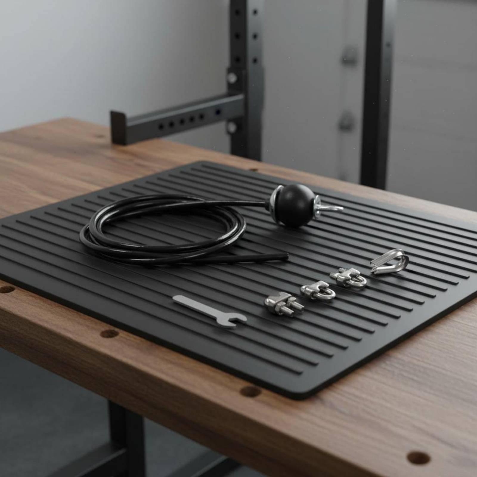 Home Gym Cable Machine - Pulley Cable Adjustable Steel Cord Fitness
