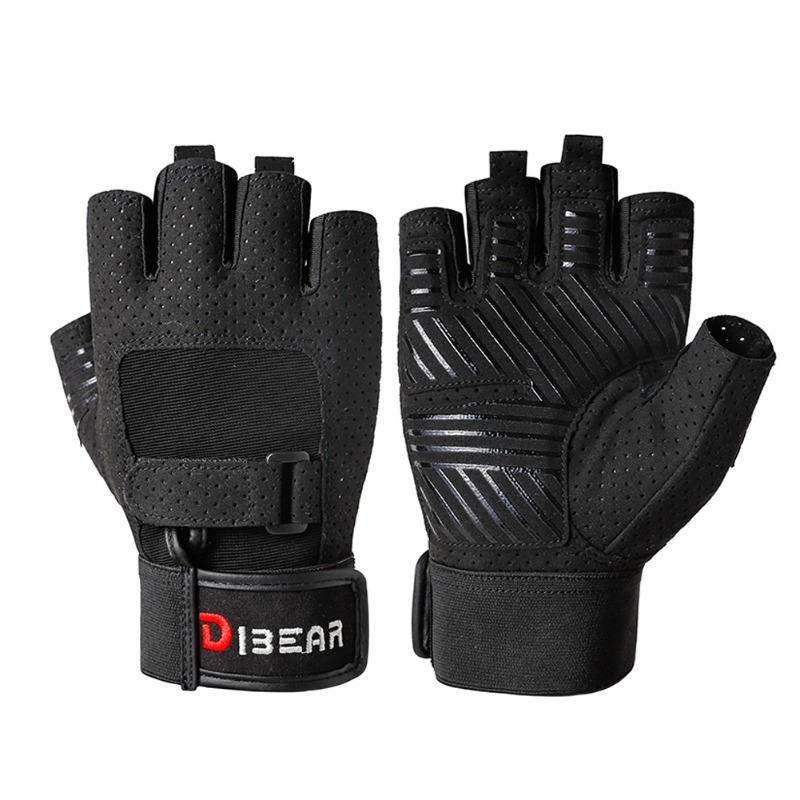 Home Gym Yoga - Bodybuilding Gym Gloves Powerlifting Dumbbell Pull