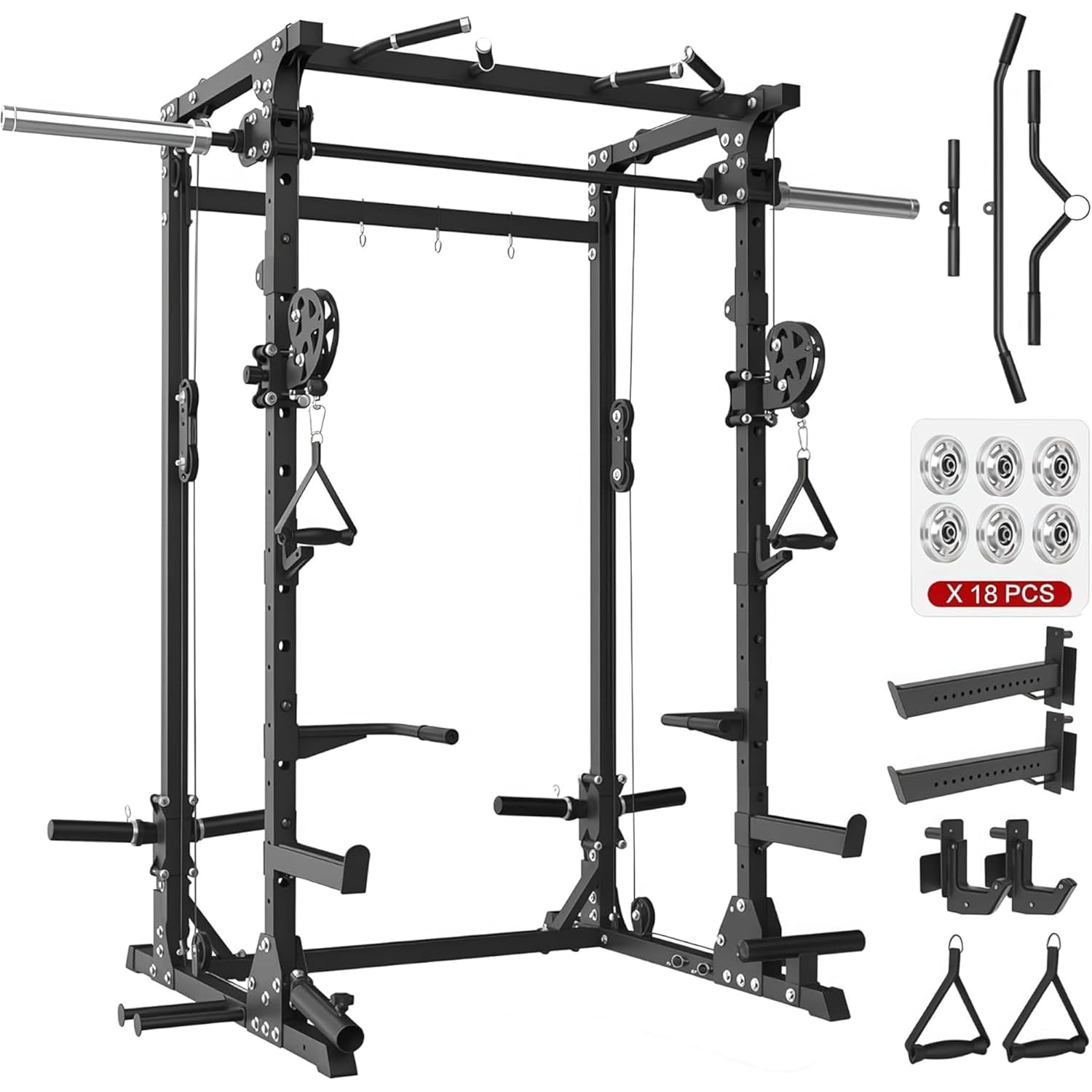 Smith Machine, 5 in 1 Heavy-Du - Home Gym One Machine ulasan dan harga