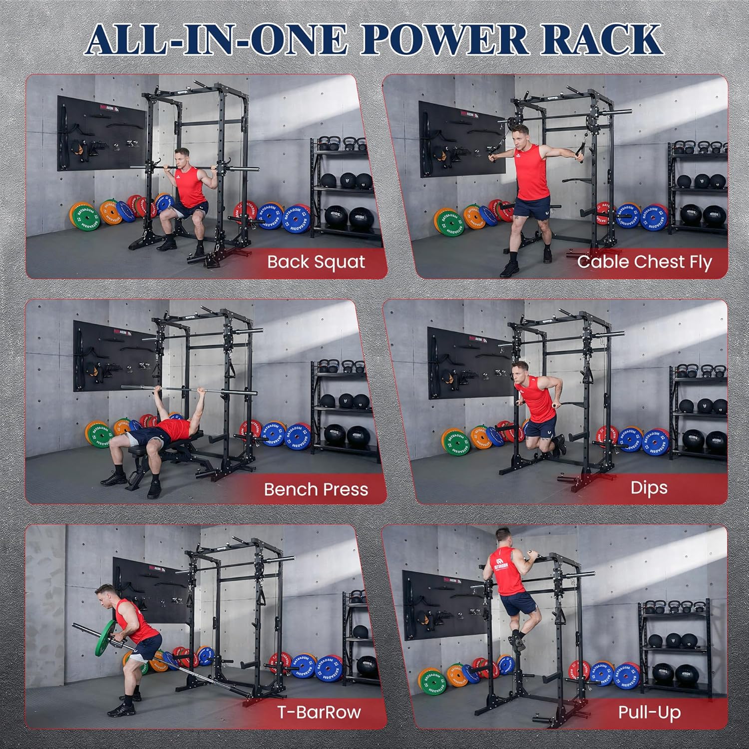 Smith Machine, 5 in 1 Heavy-Du - Home Gym One Machine ulasan dan harga