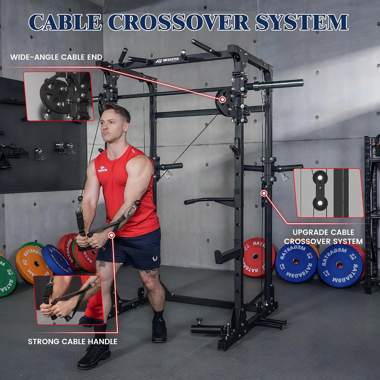 Smith Machine, 5 in 1 Heavy-Du - Home Gym One Machine ulasan dan harga