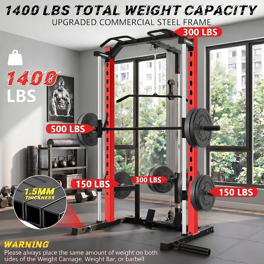 All-in-One Smith Machine Power - Home Gym One Machine ulasan dan harga
