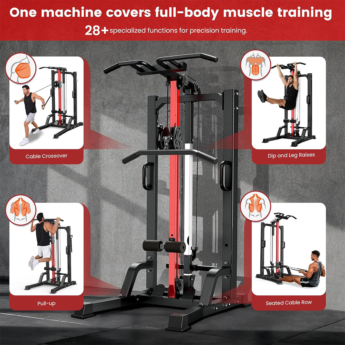 Pooboo Home Gym Machine - High - Home Gym Workout ulasan dan harga