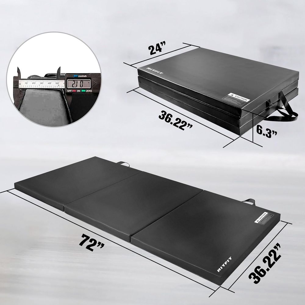 Enhanced 2 Thick Gym Mat, 3'x6 - Home Gym Yoga ulasan dan harga