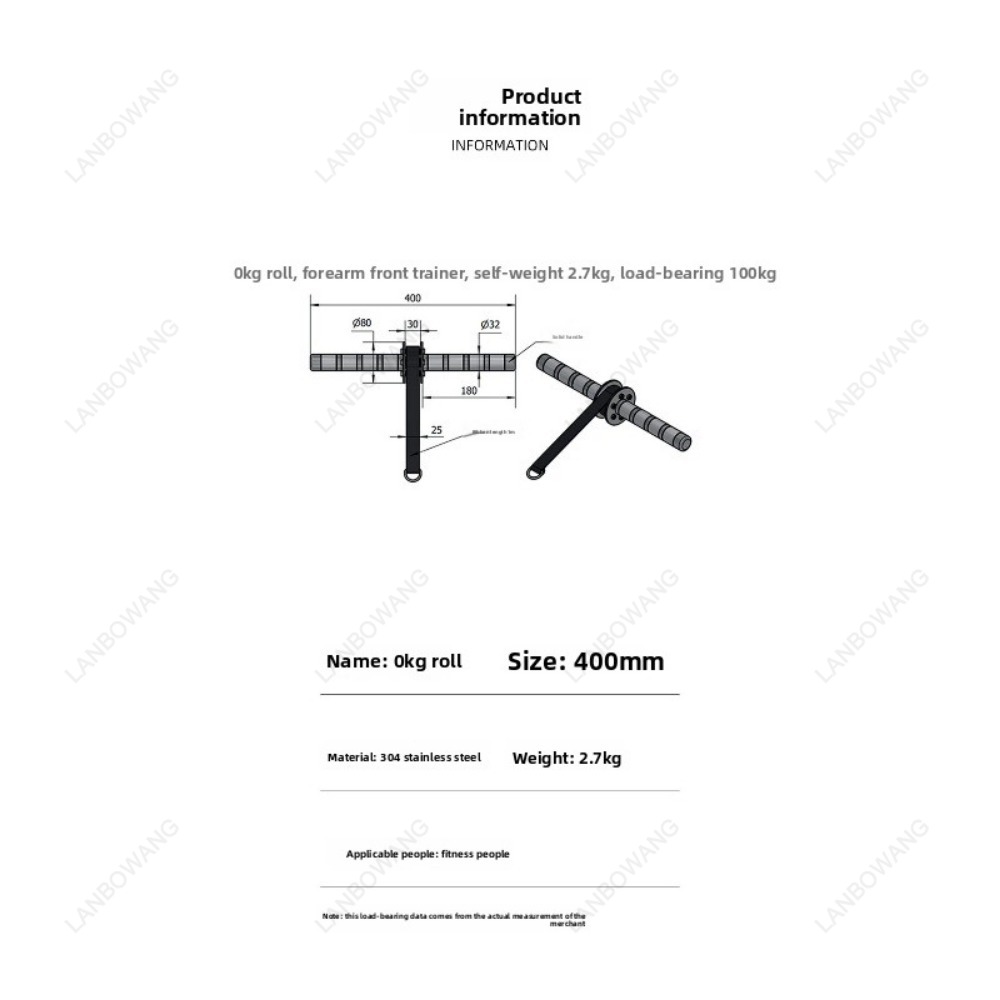 Stainless Steel Forearm Roller - Wrist Roller Forearm ulasan dan harga