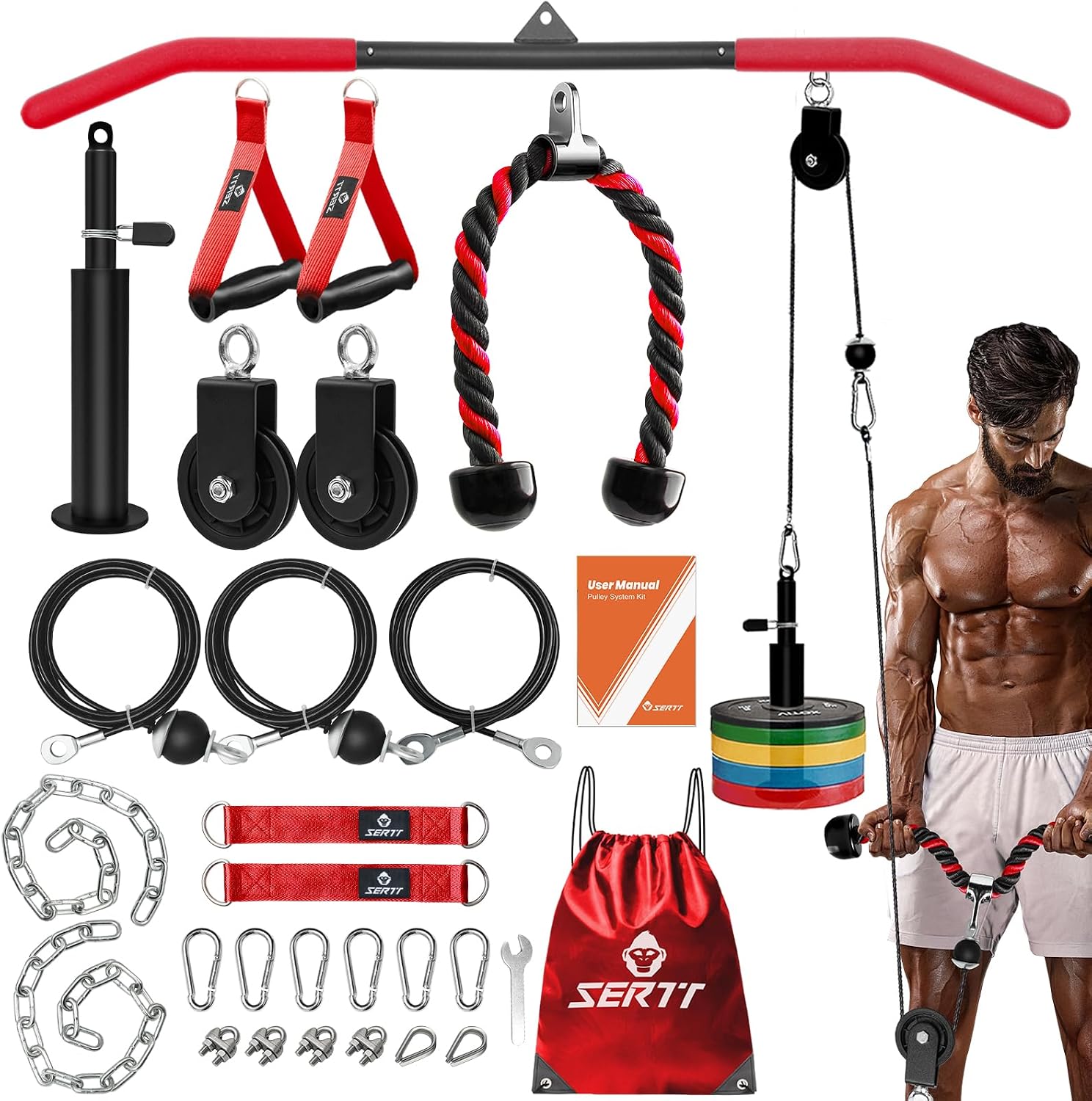 Home Gym Pulley System for Tri - Home Gym Workout ulasan dan harga