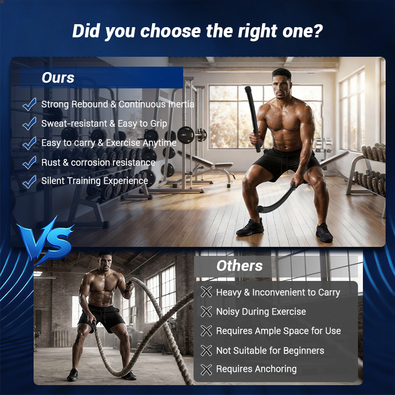 UMAY Ropeless Battle Rope, Low - Home Gym Workout ulasan dan harga