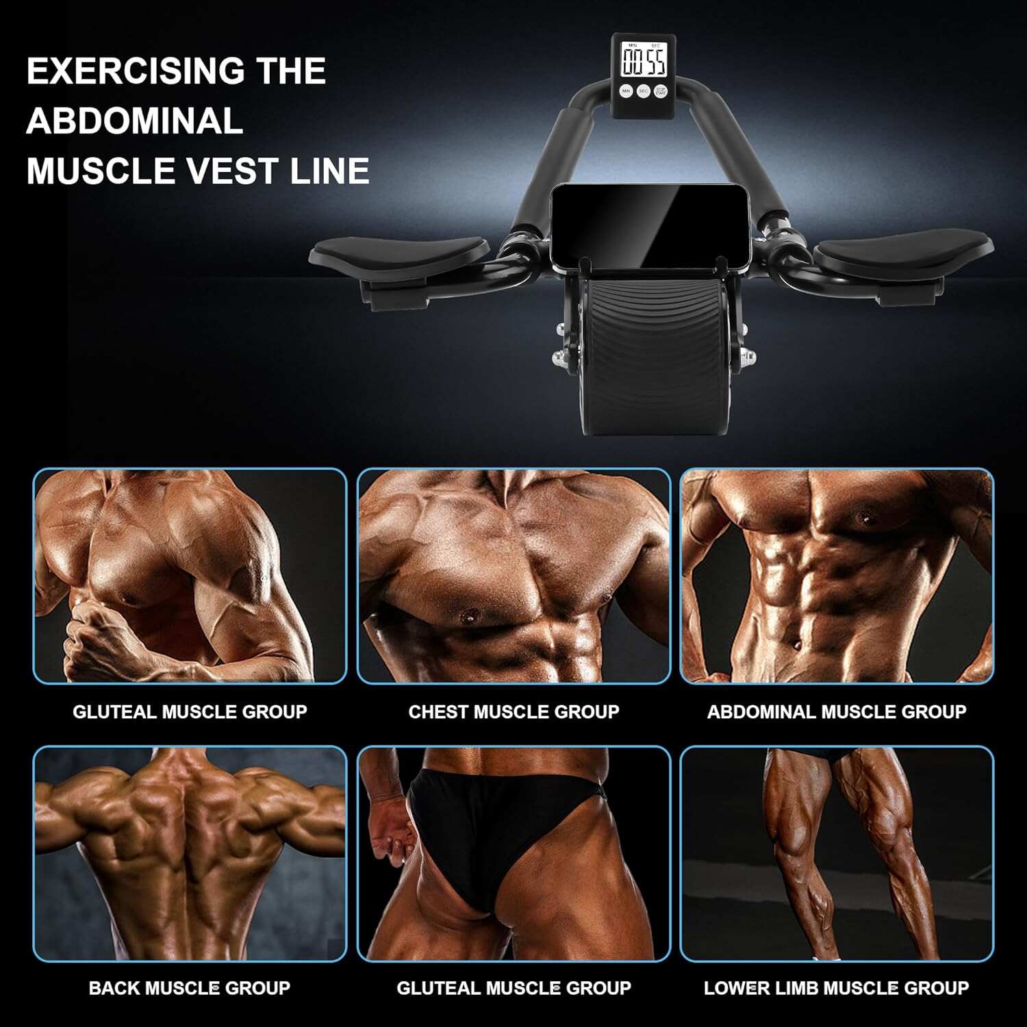 Automatic Smart Rebound Ab Rol - Home Gym Total Fitness ulasan dan harga