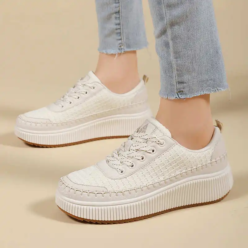 Brown Shoes Woman Flats Autumn - Home Gym Old School ulasan dan harga