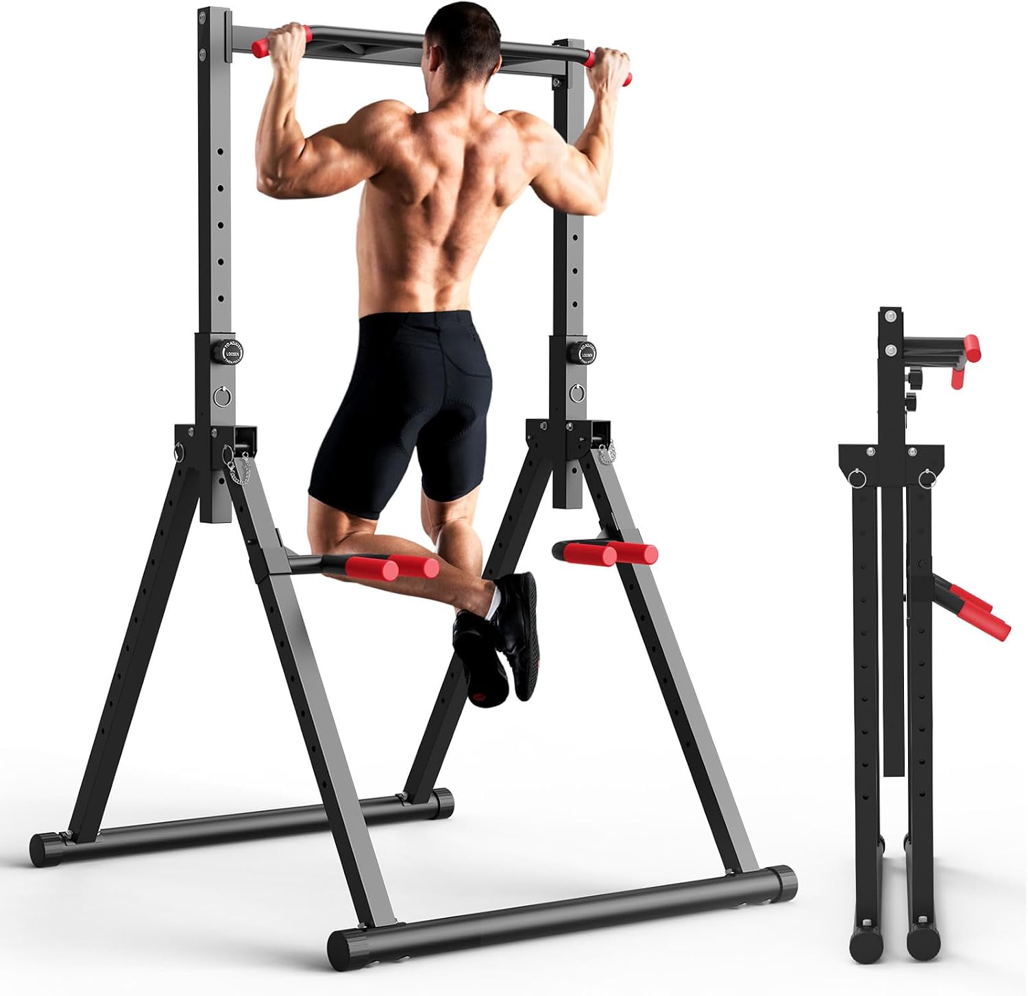 Foldable Power Tower Dip Stati - Home Gym Workout ulasan dan harga