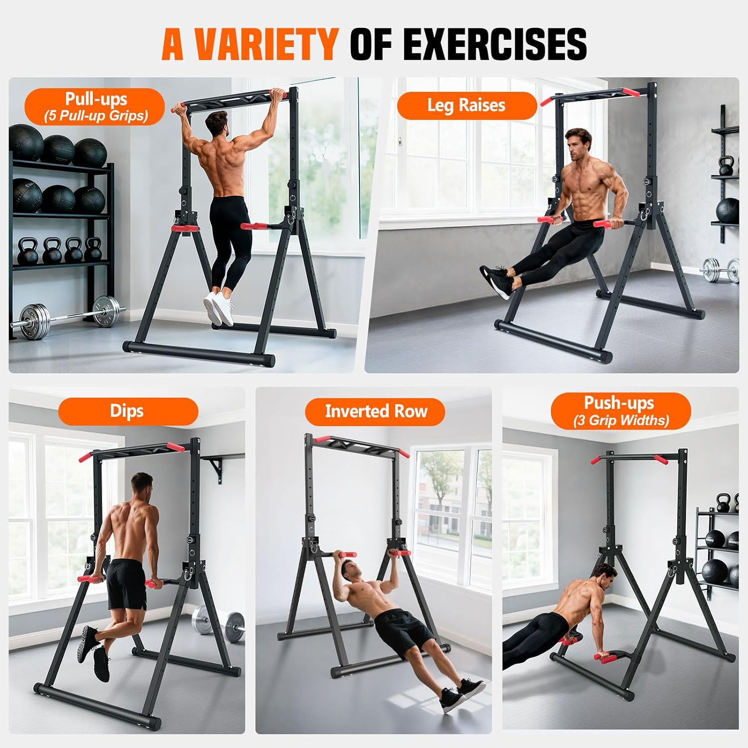Foldable Power Tower Dip Stati - Home Gym Workout ulasan dan harga