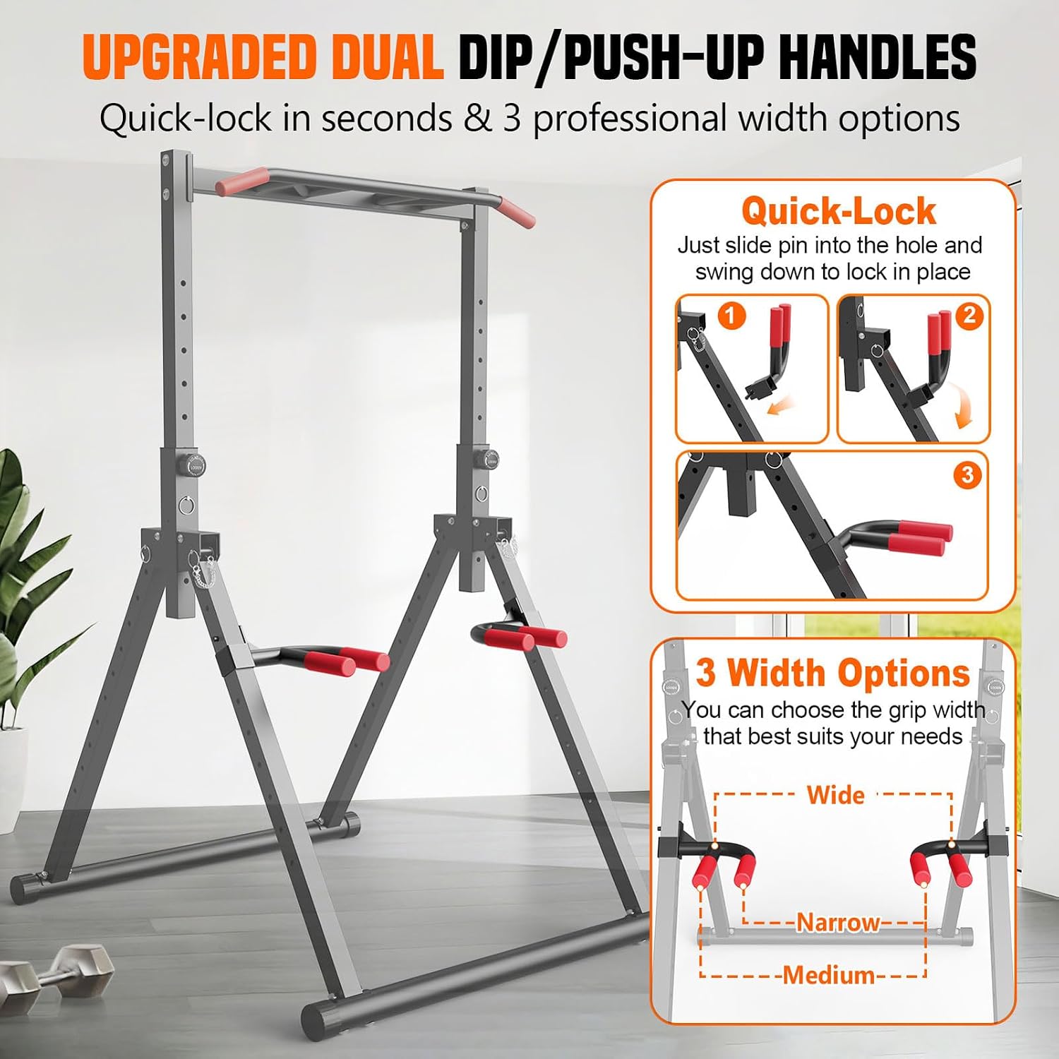 Foldable Power Tower Dip Stati - Home Gym Workout ulasan dan harga
