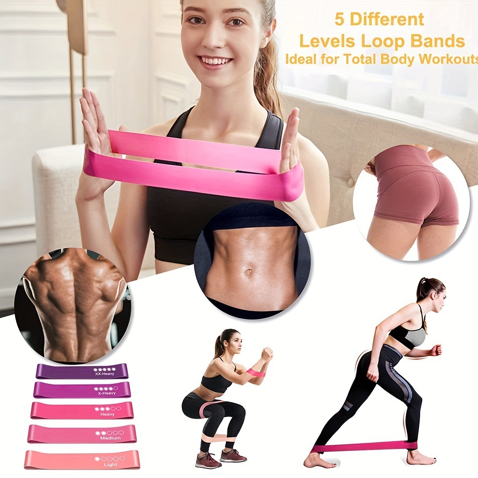 5-Piece Color Resistance Band  - Resistance Band Heavy ulasan dan harga