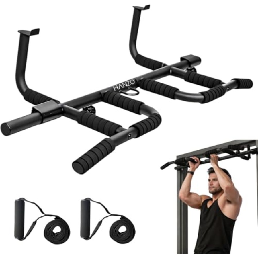 Doorway Pull Up Bar Set with S - Home Gym Workout ulasan dan harga