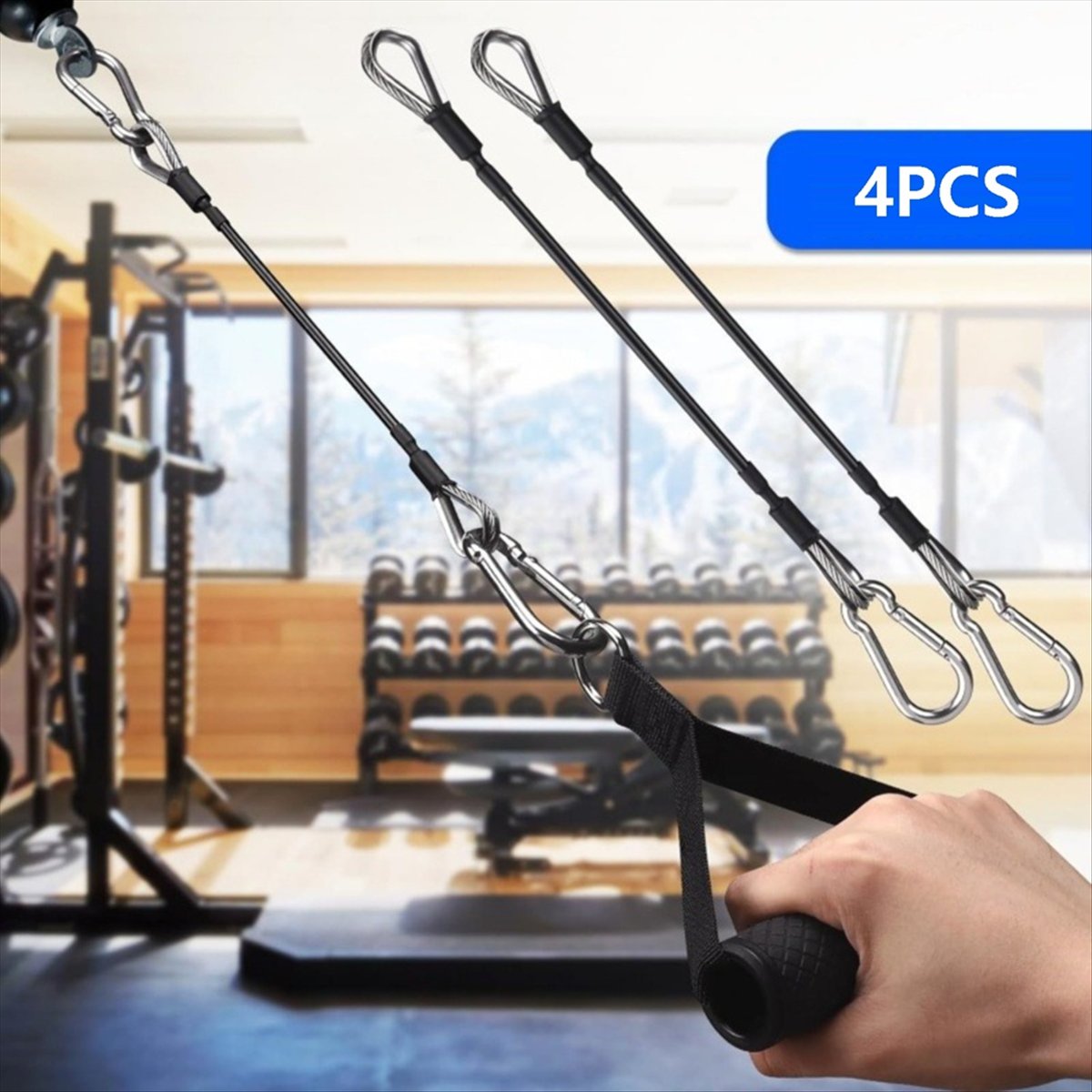ABPF 4 Pcs Gym Cable Extension - Home Gym Cable Machine ulasan dan harga